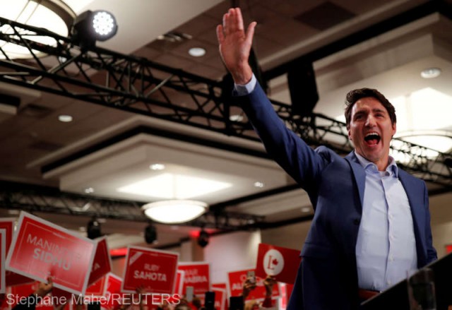 Canada: Trudeau, nevoit să poarte o vestă antiglonţ în timpul unui miting