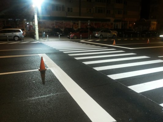 Marcaje rutiere noi pe strada Soveja din Constanța!