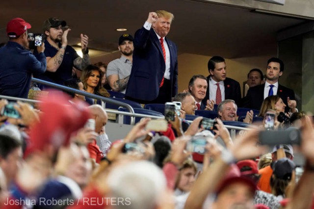 Baseball: Donald Trump, huiduit în timpul unui meci din World Series