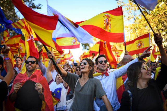 Spania: Mobilizare la Barcelona împotriva independenţei Cataloniei