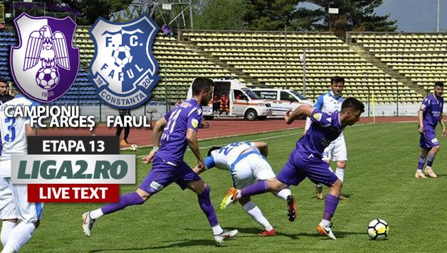 FC Argeș - Farul 2-2 Constanța în Liga a II-a, după un meci spectaculos. Rezultate complete
