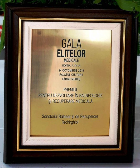 Sanatoriul Balnear şi de Recuperare Techirghiol la Gala Elitelor Medicale