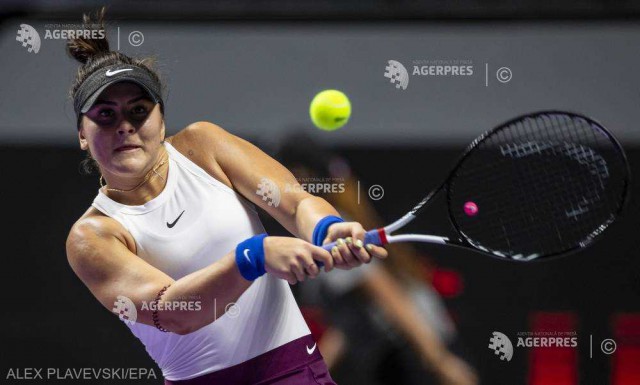 Bianca Andreescu a abandonat în meciul cu Karolina Pliskova, la Turneul Campioanelor