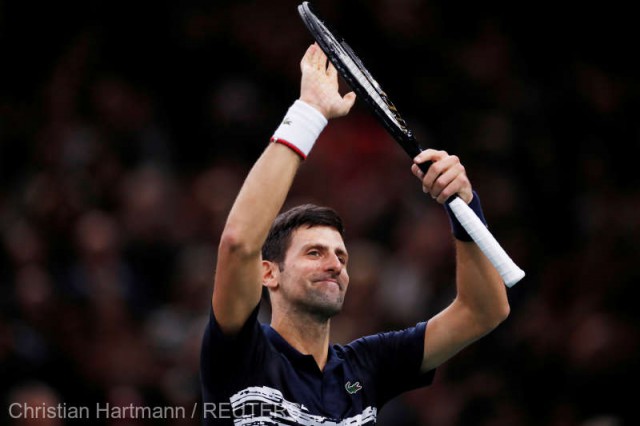 Djokovic a câştigat turneul ATP Masters 1.000 de la Paris