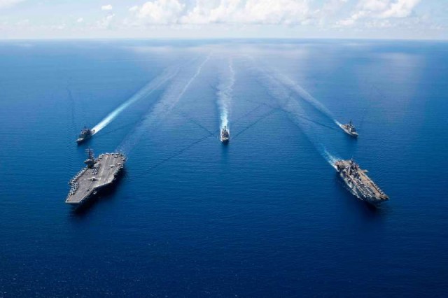 Forţele navale ale SUA îşi instruiesc aliaţii pentru ''protejarea navigaţiei'' în Golf