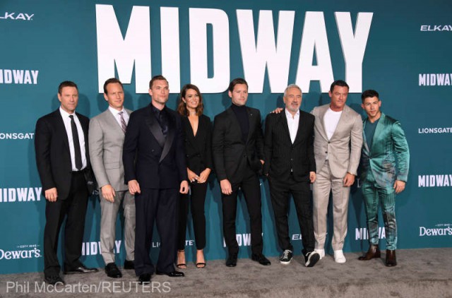 Filmul de război ''Midway'' intră pe prima poziţie a box-office-ului nord-american