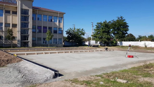Lucrările pentru heliportul din Hârșova sunt în toi