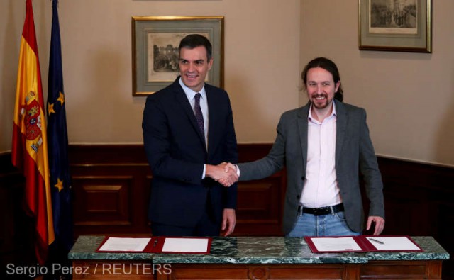 Spania: Acord preliminar între PSOE şi Unidas Podemos în vederea formării unei coaliţii guvernamentale