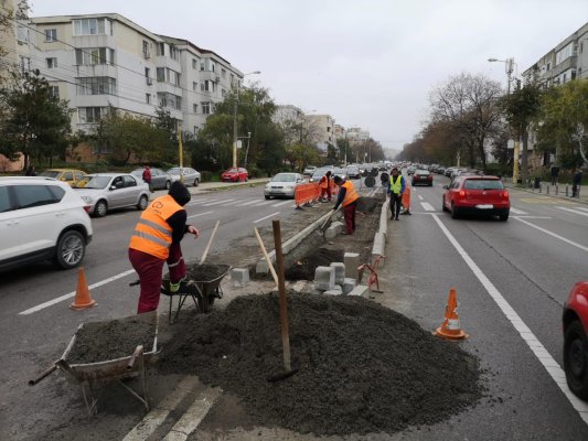Confort Urban amenajează scuaruri la trecerile de pietoni de pe marile bulevarde