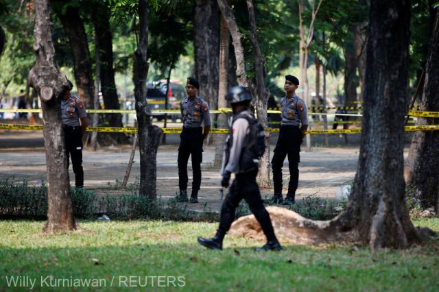 Indonezia: Doi soldaţi răniţi în explozia unei grenade în centrul capitalei