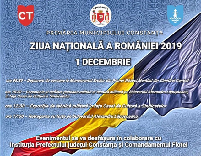 Manifestări prilejuite de Ziua Națională a României, la Constanța