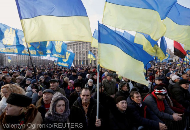 Ucraina: 5.000 de manifestanţi împotriva 'capitulării' în faţa Rusiei