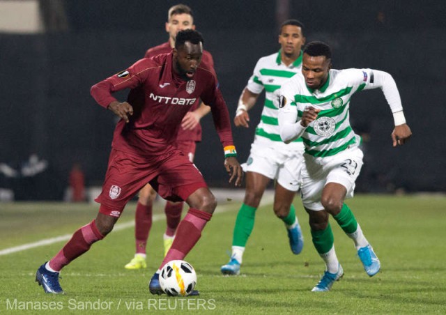 CFR Cluj a învins-o pe Celtic Glasgow cu 2-0 şi s-a calificat în şaisprezecimile Europa League