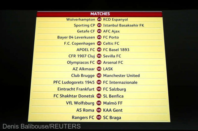 CFR Cluj - Sevilla, în şaisprezecimile de finală ale Europa League