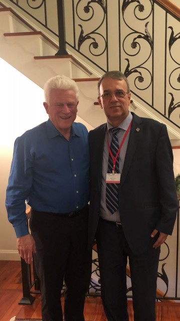 Senatorul Vergil Chițac s-a întâlnit cu John F. Sandoz, important consultant al Pentagonului