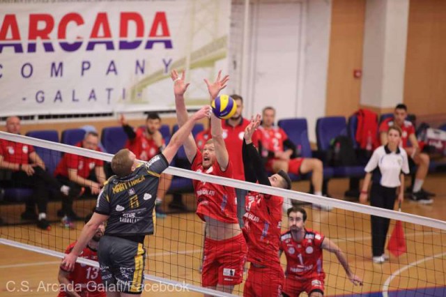 Arcada Galaţi s-a calificat în optimile Cupei CEV de volei masculin