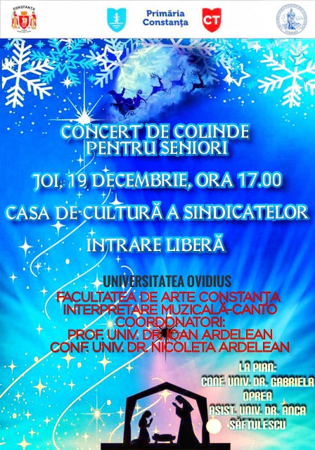 Concert de colinde pentru seniori în Constanța