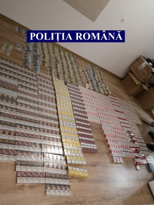 Milioane de țigări de contrabandă și pistoale, descoperite de polițiști