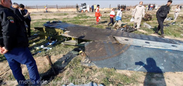 Avion ucrainean doborât: Iranienii, furioşi pe reţele sociale că autorităţile au ascuns adevărul