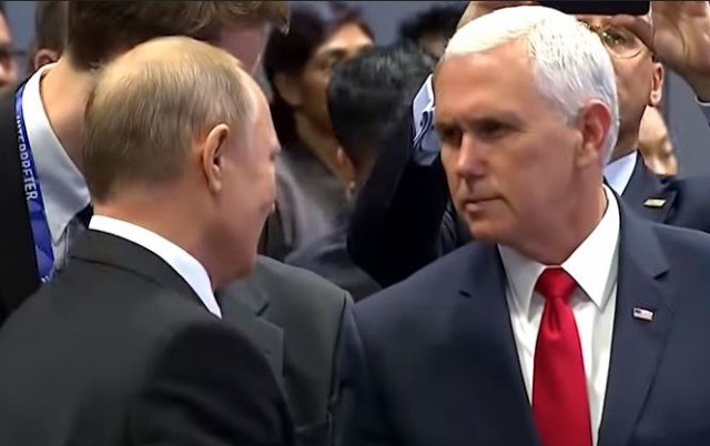 La ceremoniile de la Ierusalim, preşedintele rus Putin n-a dorit să dea mâna cu vicepreşedintele american Pence
