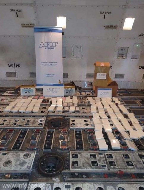 Argentina: Captură de 82 kg de cocaină la bordul unui avion cargo care urma să decoleze spre Amsterdam