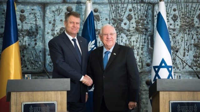 Preşedintele Iohannis, primit de omologul său israelian
