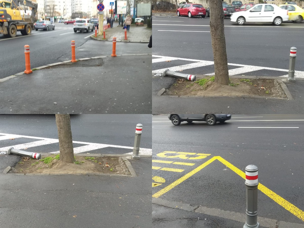 RĂZBOIUL șoferilor din Constanța: Montați piloni, dar NU AVEM locuri de PARCARE! RĂZBOIUL șoferilor din Constanța: Montați piloni, dar NU AVEM locuri de PARCARE!