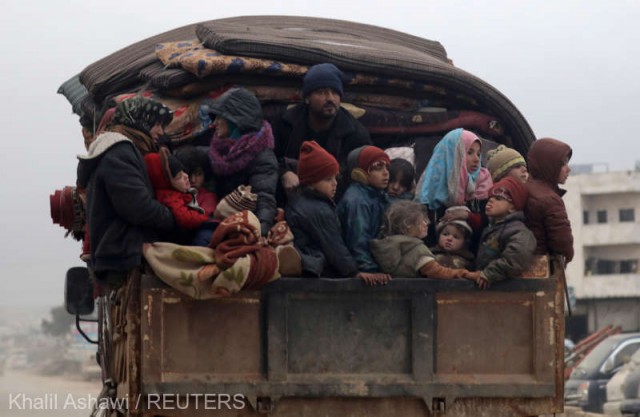 Siria: Ofensiva regimului în regiunea Idlib s-a soldat cu peste 800.000 de strămutaţi din decembrie (ONU)