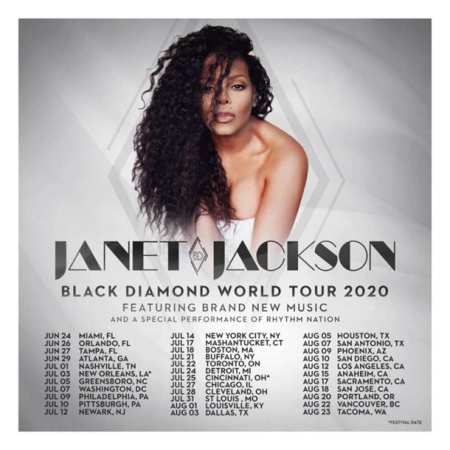 Janet Jackson va lansa un nou album, „Black diamond“, ce va fi promovat printr-un turneu nord-american