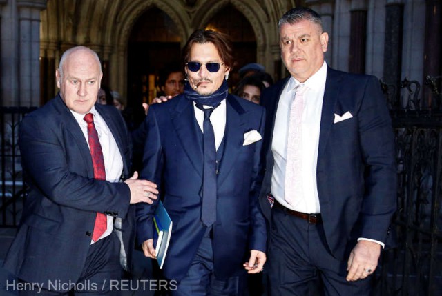 Coronavirus: Amânare a procesului intentat tabloidului The Sun de actorul Johnny Depp