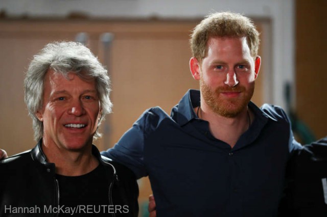 Prinţul Harry a înregistrat o melodie alături de Jon Bon Jovi pentru Jocurile Invictus