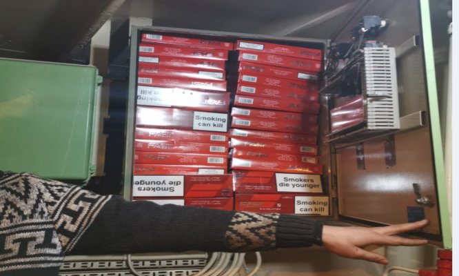 Țigări descoperite la bordul unei nave sosită în Portul Midia