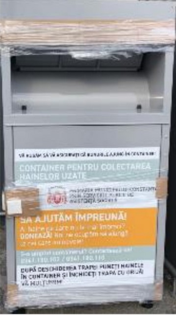 Nu se mai primesc haine la cele 5 cointainere amplasate în oraș