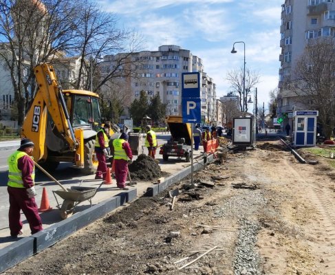 Infrastructură pietonală modernizată pe bulevardul Tomis