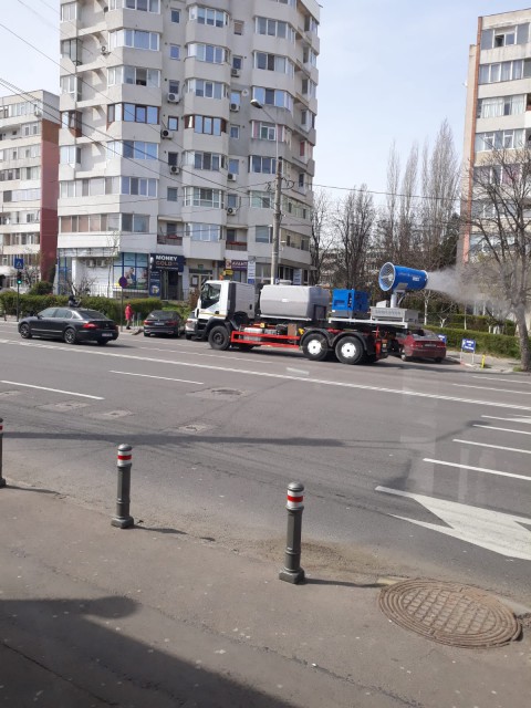 Străzile din Constanța, dezinfectate