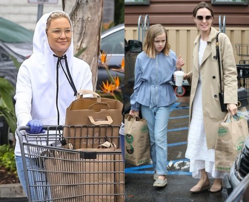 În plină pandemie, Angelina Jolie şi Kate Hudson dau iama în magazinele alimentare