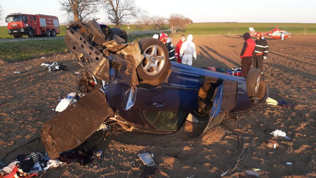 Accident rutier în Constanța: autoturism răsturnat și două victime