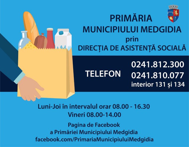 Primăria Municipiului Medgidia vine în ajutorul persoanelor vulnerabile, fără aparținători
