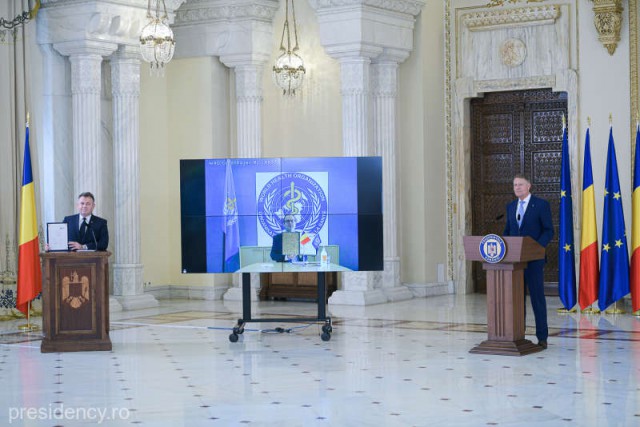 Ziua Sănătăţii: Iohannis, în dialog cu reprezentanţi OMS; a fost subliniată necesitatea continuării restricţiilor în contextul COVID-19