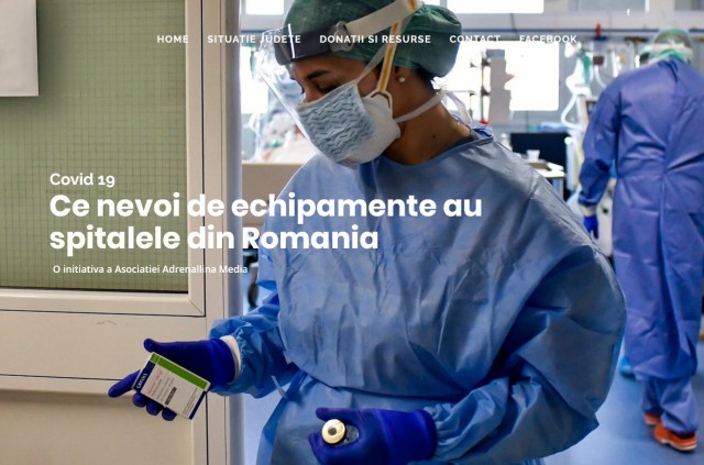 Ce nevoi au spitalele din prima linie COVID-19? Poţi afla în timp real de pe o platformă online!