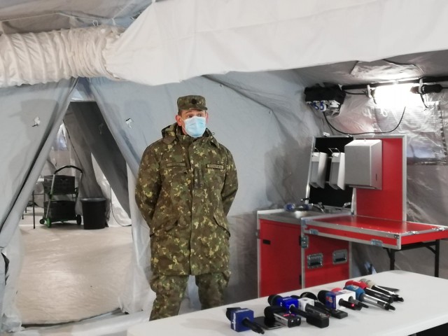 Spitalul Militar de la stadionul Portul poate găzdui 100 de persoane: aici se vor trata cazurile ușoare și medii