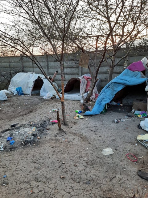 Tabără de nomazi ridicată abuziv în zona Far, DEZAFECTATĂ