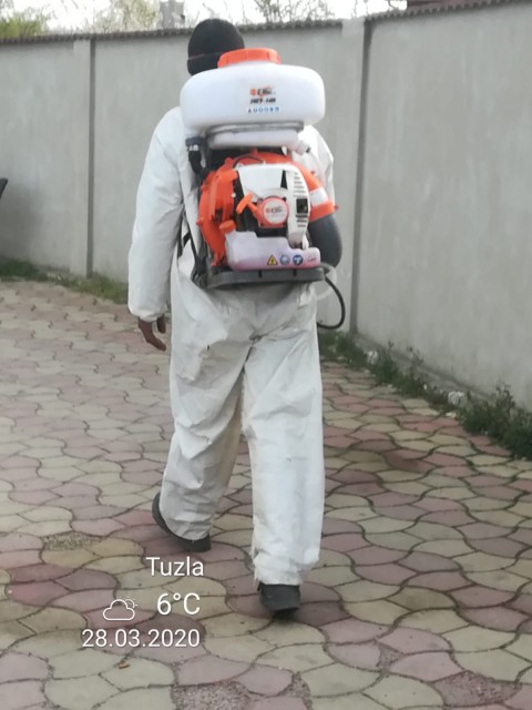 Străzile din Tuzla, dezinfectate zilnic cu cele 4 atomizoare din dotare