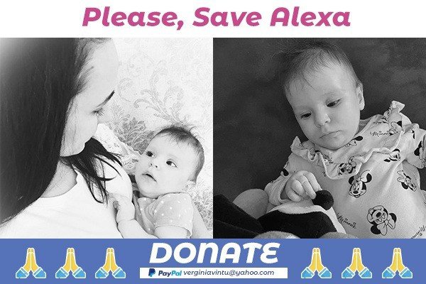 Strigăt de mamă: Alexandra are nevoie de ajutor. Medicamentul costă 2 milioane de dolari!