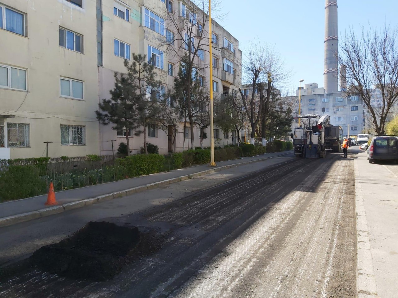Primăria Constanța continuă asfaltările VIDEO Primăria Constanța continuă asfaltările VIDEO