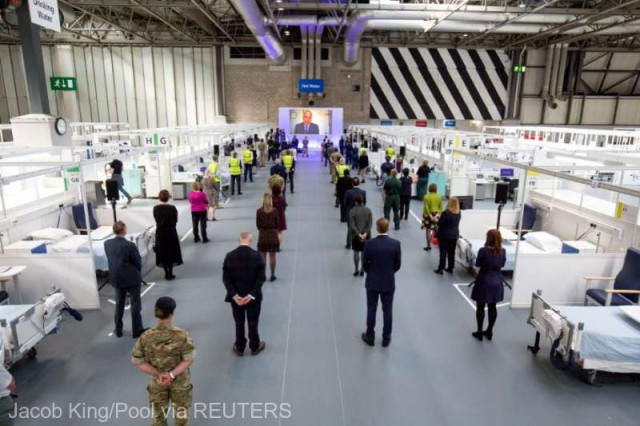 Coronavirus: Prinţul William a inaugurat un nou spital de urgenţă pentru COVID-19 în Marea Britanie