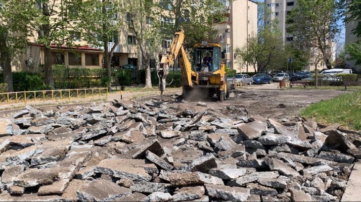 Au început lucrările la parcul din Faleză Nord