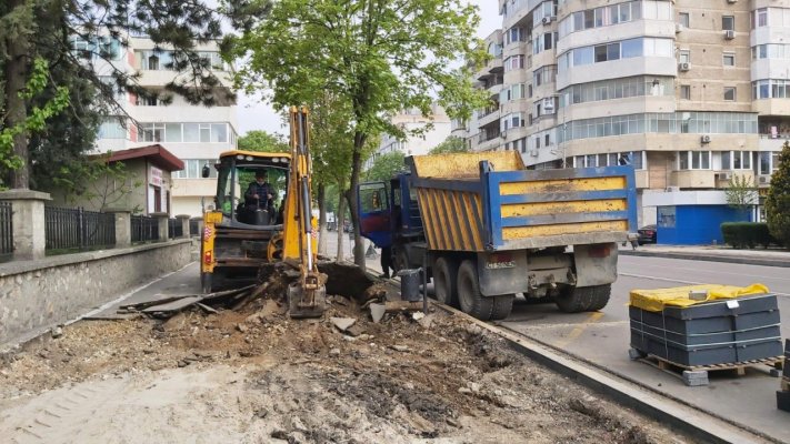 Primăria Constanța continuă reabilitarea trotuarelor