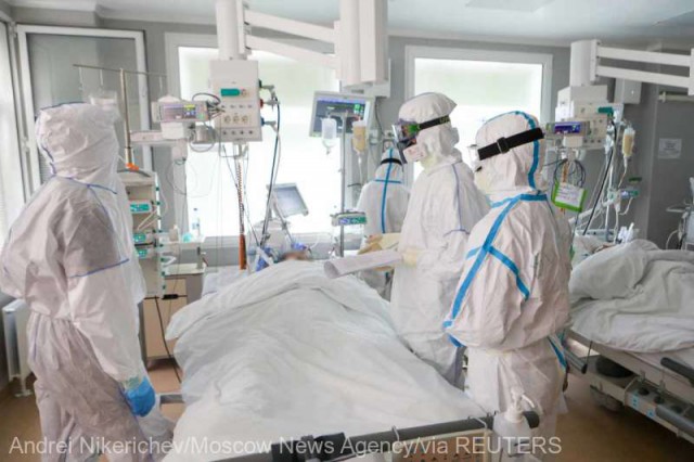 Coronavirus: 153 de noi decese în Rusia, cel mai ridicat bilanţ pentru o zi de la începutul pandemiei