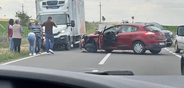 Accident rutier la ieșire din Olimp